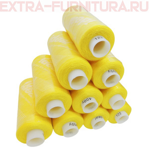 Нитки IDEAL бытовые 40/2 366м, цв.123 желтый (уп.10шт)