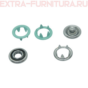 Кнопка рубашечная 9,5мм кольцо, цв.199 бледно-зеленый матовый (уп.1440шт) Buttoni