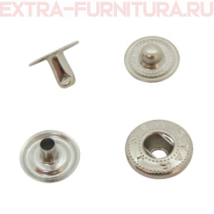 Кнопка №54 12,5 мм, цв.никель, (уп.720шт) потайная, NEWSTAR *