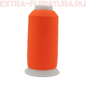 Нить текстурированная MAX 150D/1, 5000 м, цв.579 яр.оранж неон , некрученая