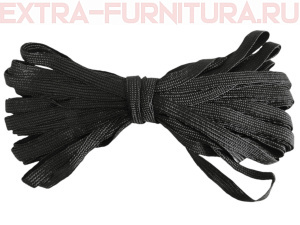 Резинка-вздержка 8 мм, черная (уп. 30*100м) (тип А)