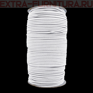 Резинка шляпная 3мм цв. белый (уп.100м)