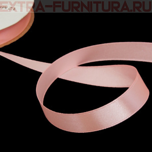 Лента атласная 12 мм цв. 042 розовый рул. 27,42м