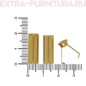 Наконечник для шнура 5,5мм, металл, арт.TBY OR 0305-5372, цв.золото, уп.100шт