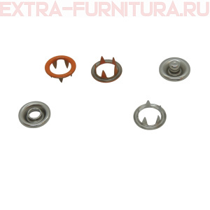 Кнопка рубашечная 9,5мм кольцо, цв.158 оранжевый глянцевый (уп.1440шт) Buttoni