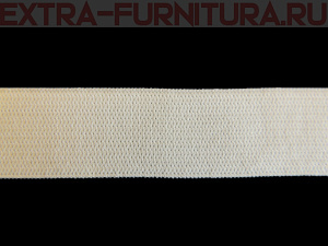 Резинка вязаная, 25мм (+/-2мм), цв.белый (уп.-50м*10 уп)