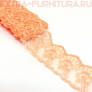 Кружево ш 3,5 см, цв.персик (10 ярдов)