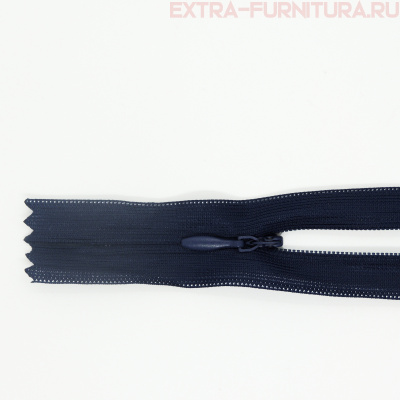 Молния потайная  № 3, 20 см, цв. 330 темно-синий п/э пл.9,3 гр/м