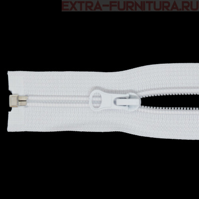 Молния Спираль разъемная дл. 40см, Т5, цв. белый LOGO