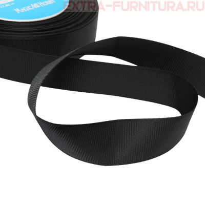 Лента репсовая Magic4Hobby шир. 20мм цв.030 черный уп.22,86м (+/-1м)