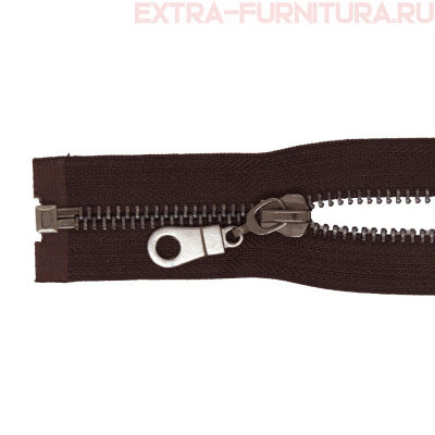 Молния Металл Т8 1 замок, 65 см, оксид, цв. коричневый *