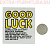 Нашивка GOOD LUCK цв.желтый