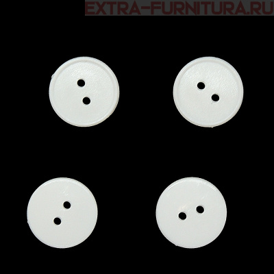 Пуговицы 17/2 белые, ПС-2,"Шагрень" упаковка 1000 шт.