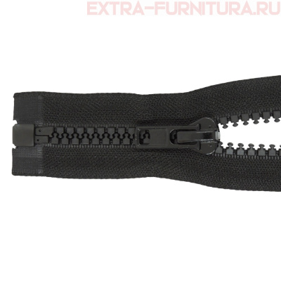 Молния Трактор Т8 1 замок, дл.70см, цв.черный, усил. звено (кл.А)