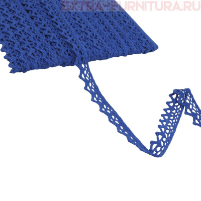 Тесьма вязаная арт.TBY-5036.37 шир.10мм, цв.37 синий, уп.10м