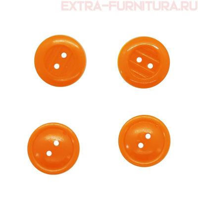 Пуговицы 17/2 оранжевые,ПС-3, "Решетка" упаковка 1000 шт.